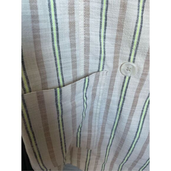 Maeve X Anthropologie Danielle Striped oversize Boyfriend Blazer XS - Picture 11 of 14